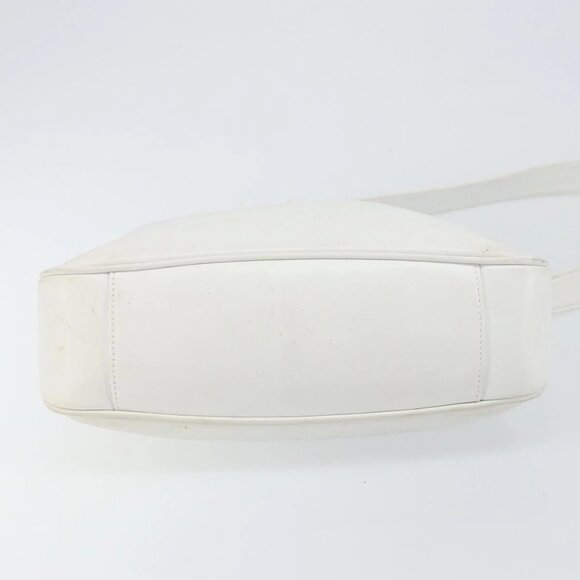 GUCCI Bamboo Hand Bag Leather 2way White Gold - Picture 9 of 15